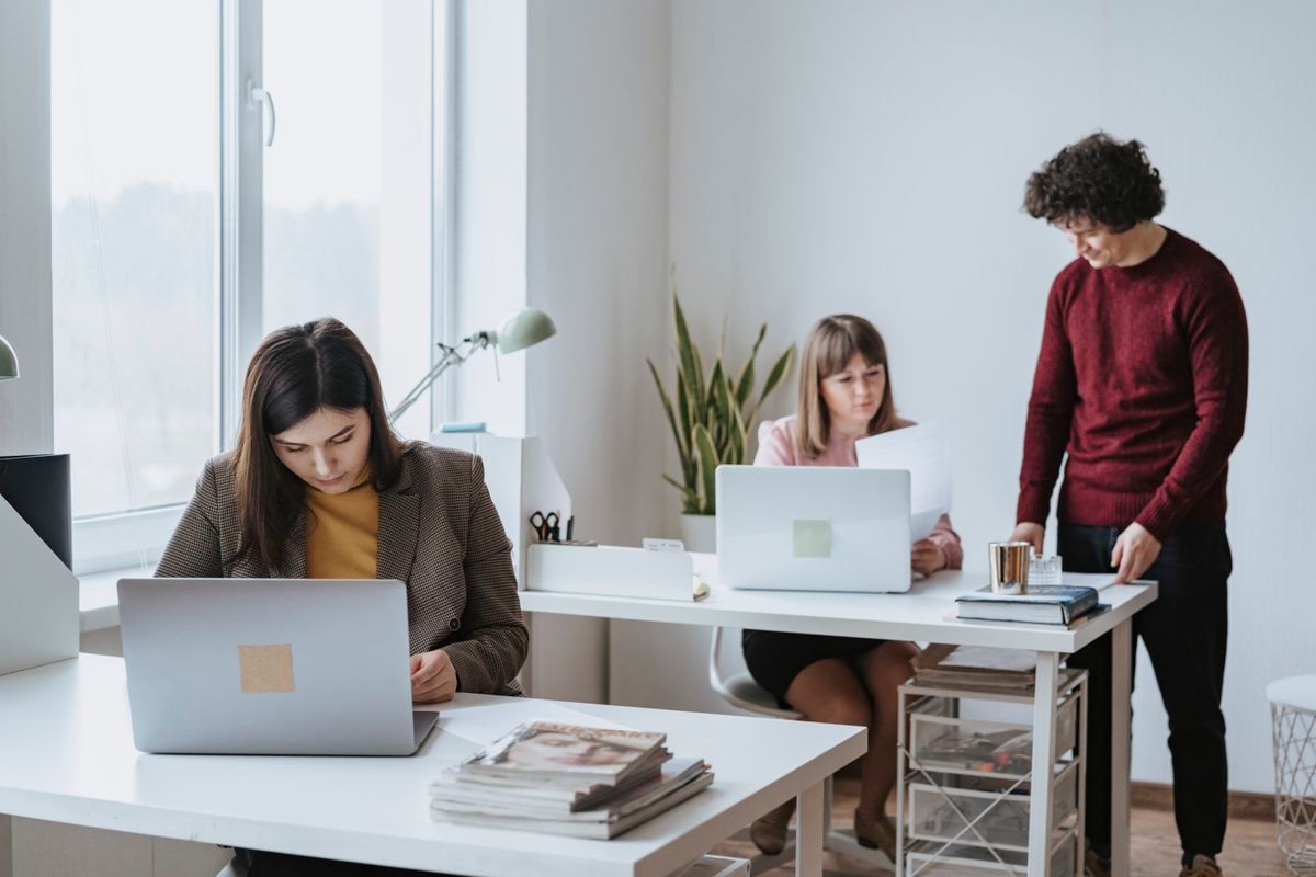 The TalentCrest team working together